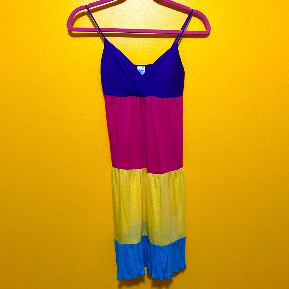 Colorblock flowy summer dress !